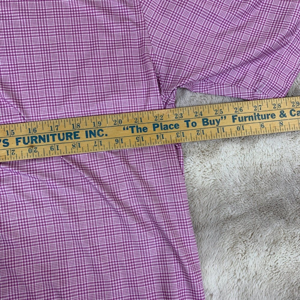 FootJoy Mens Golf Polo Shirt Bundle‎ Purple Solid & Micro Check Vanderbilt XL - Picture 5 of 13